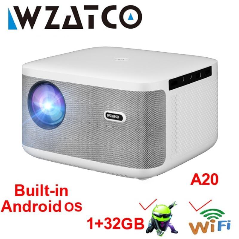 WZATCO A20 Digital Focus 32GB Smart Android WIFI Full HD 1920*1080P LED Projector Video Proyector Home Theater Cinema LCD Beamer