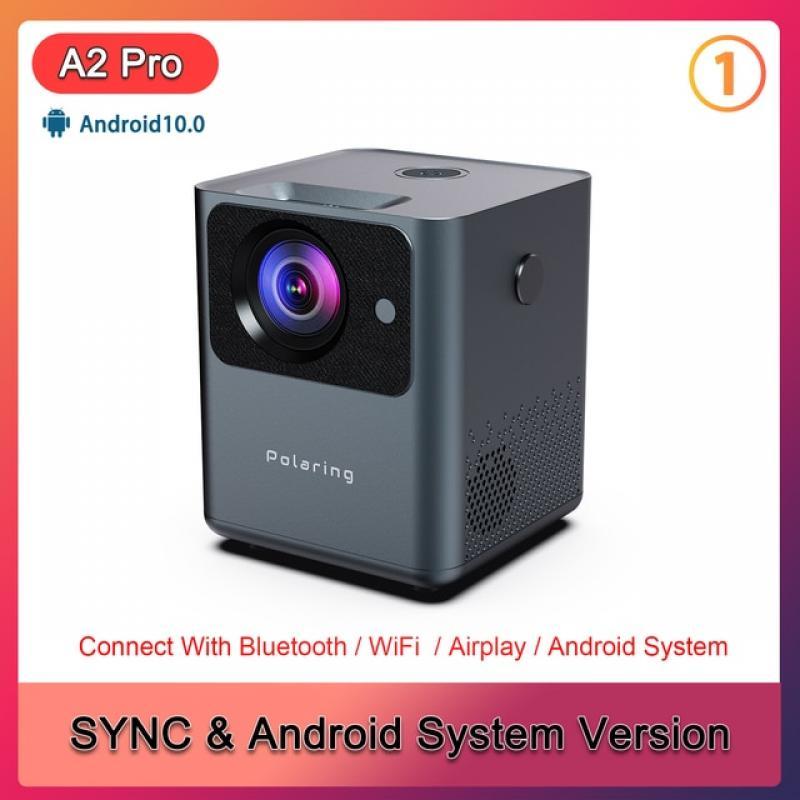 Polaring A2pro Digital Projector 1080P 4D Keystone Android System 5GWIFI Video Projetor 180ANSI 9000Lumes Home Camping Proyector