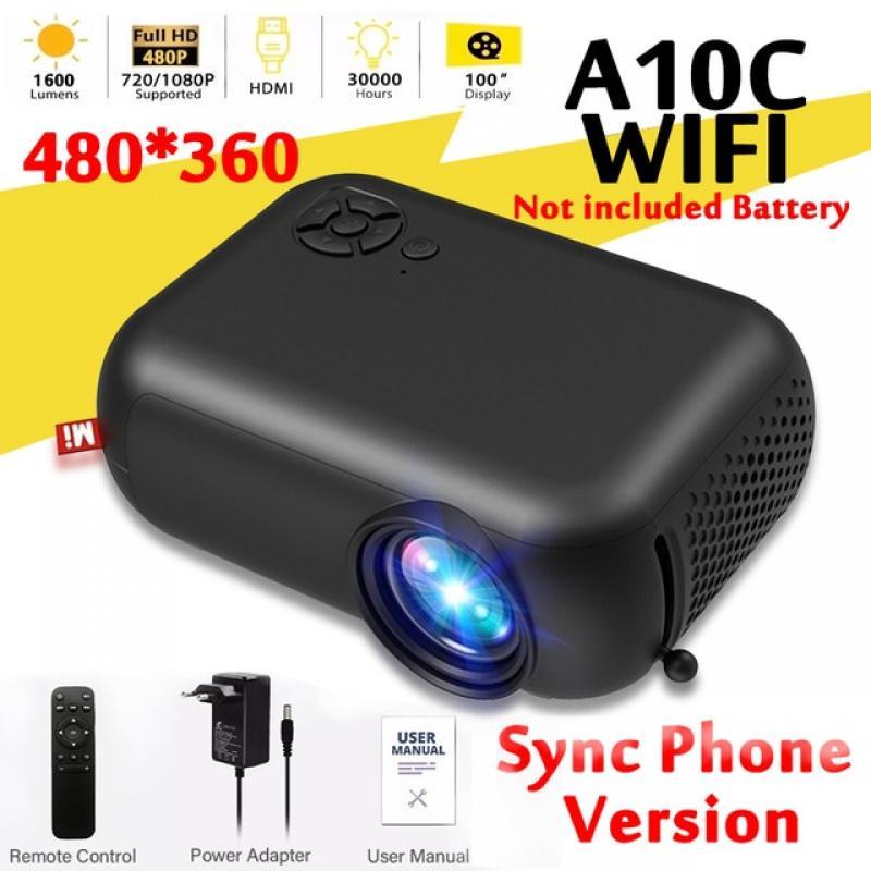 MINI Projector Wireless WIFI Travel Camping 1080P Projectors 4K 2.4G TV Home Theater Cinema HDMI-compatible Video Support Phone