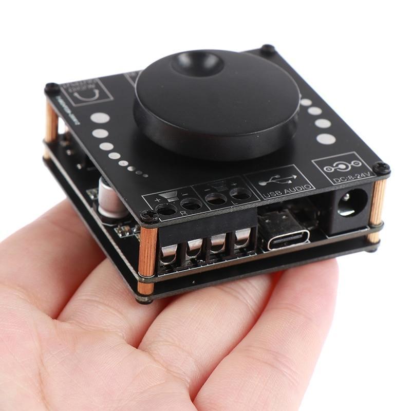 50W+50W Bluetooth-Compatible Digital XY-AP50H Audio Power Amplifier Class 10W~200W HiFi Stereo USB/AUX Sound Card App AMP