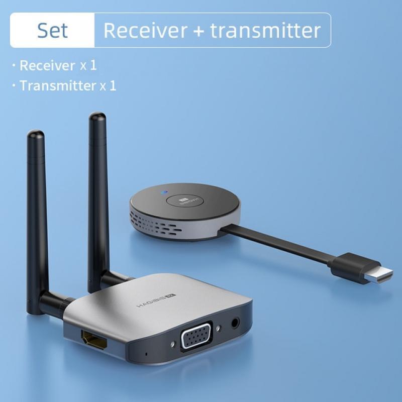 Hagibis Wireless HDMI-compatible Video Transmitter & Receiver Extender Display Adapter Dongle for TV Monitor Projector switch PC