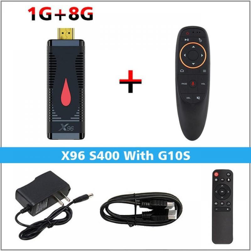 TV Stick X96 S400 Allwinner H313 X96S400 Android 10.0 Smart TV Box 4K 2.4G WiFi Set Top Box Media Player H.265 HEVC