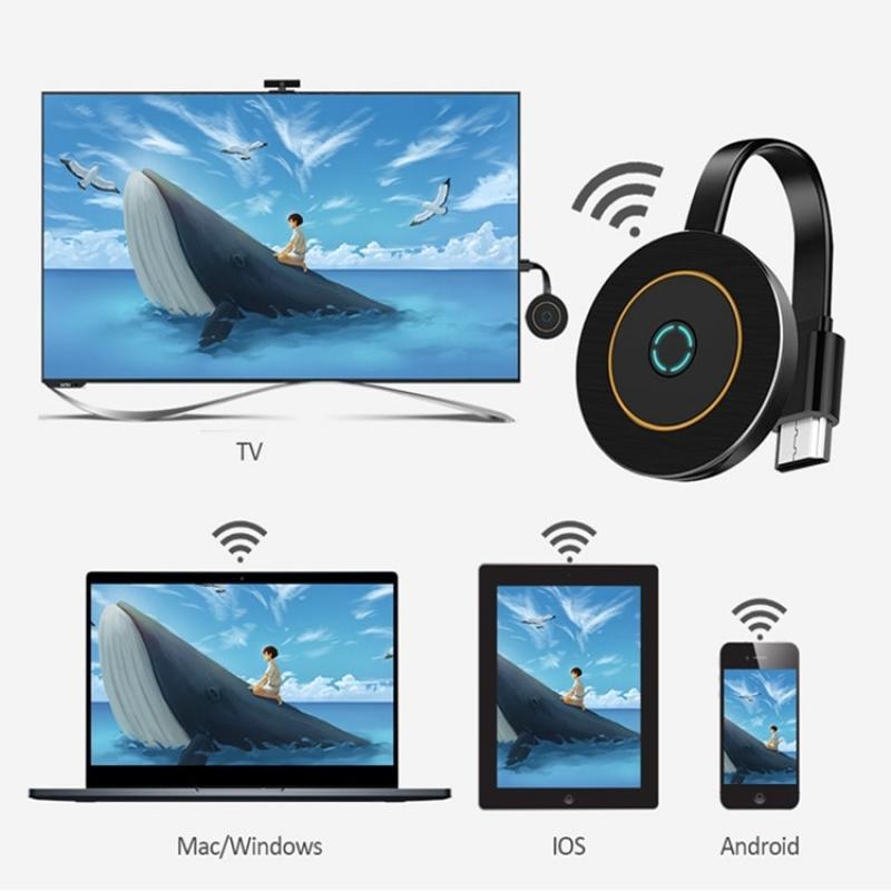 4K Wireless WiFi Display Dongle TV Stick Video Adapter Airplay DLNA Screen Mirroring Share for iPhone iOS Android Phone to TV