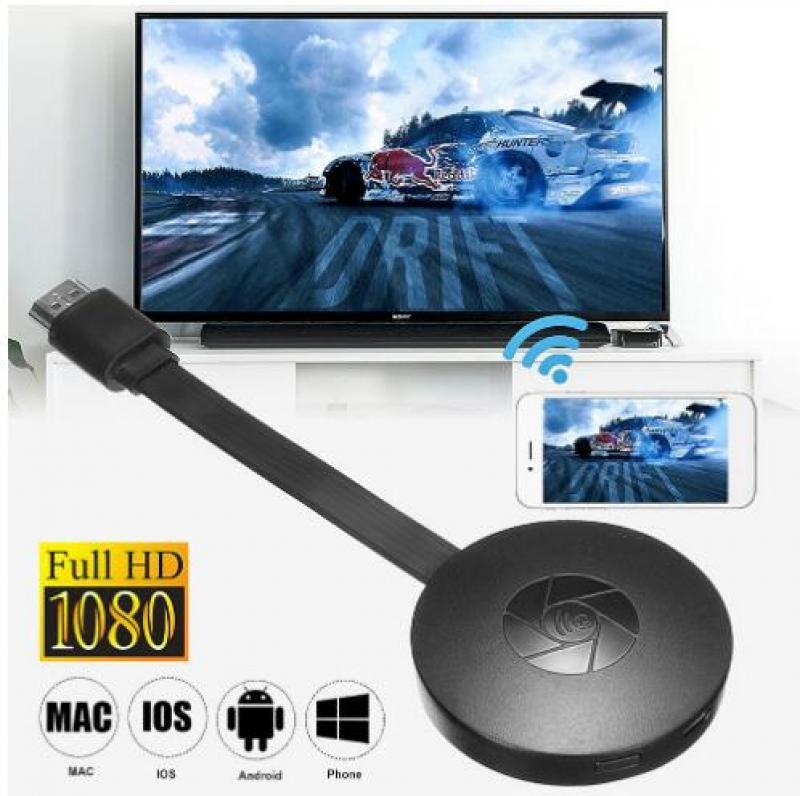 New To TV 1080P Miracast Dongle Wifi HDMI-compatible Airplay TV Stick Wireless Display Receiver Adapter Support for Google Home