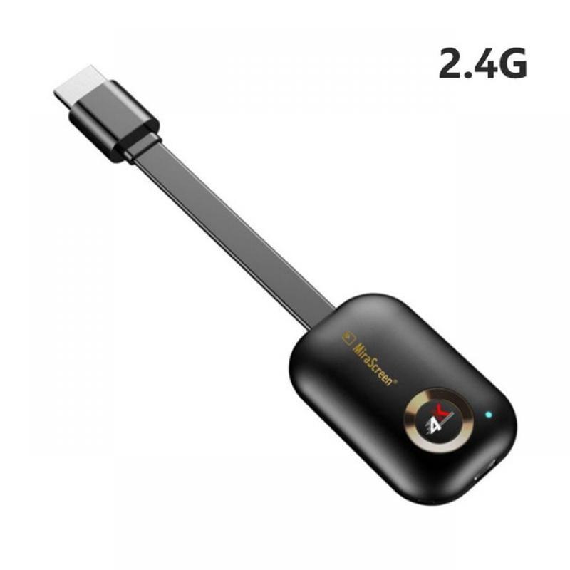 Mirascreen G9 Plus 2.4G/5G 4K Wireless HDMI-compatible H.265 Wifi Display Dongle Mirror Airplay DLNA Receiver for Projector HDTV