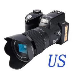 HD 2023 POLO D7100 Digital Camera 33Million Pixel Auto Focus Professional SLR Video Camera 24X Optical Zoom Three Lens Bag