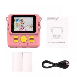 Instant Camera Film Camera For Kids Camera Big Screen Immediately Print Pics Straps For Girls Adults Ideal For Christmas