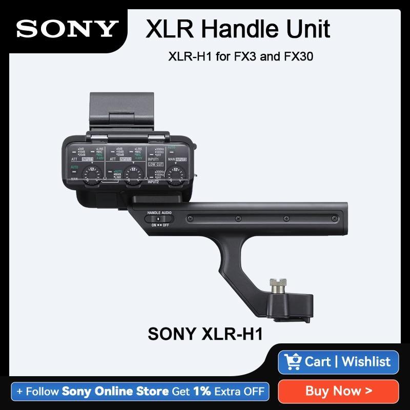 SONY XLR-H1 XLR Top Handle with ECM-XM1 for FX3 FX30 Camera Accessories XLR Handle Cinema Line Camera 100% Original