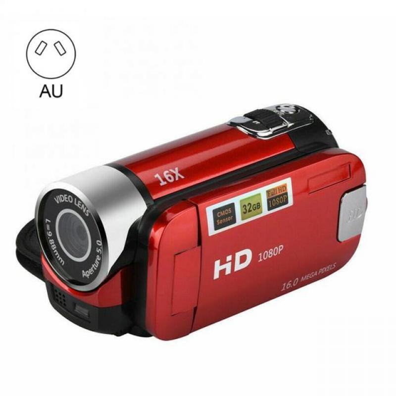 16MP Digital Camcorder 720P Full HD 16MP DV Camcorder Digital Video Camera 270 Degree Rotation Screen 16X Night Shoot Zoom