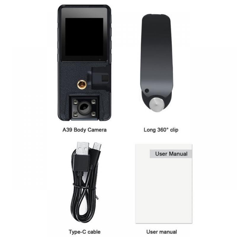 Telele A39 Mini Digital Camera 1080P HD Screen Night Vision Small Camcorder Body Cam Outdoor Sports Video Recorder