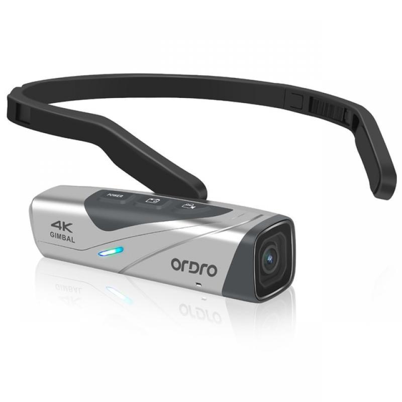 Ordro EP8 Head Wearable Vlog Camera 4K 60fps for YouTube Video POV Digital Camcorder Filmadora Professional Gimbal Stabilization