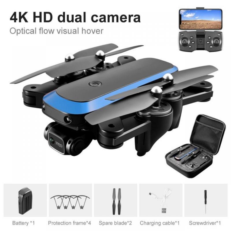 LEETA 2023 New Drone And Battery Drone With Wifi Dual 4K HD Lens Optical Flow Hover Photography Shipped In Random Product Colors
