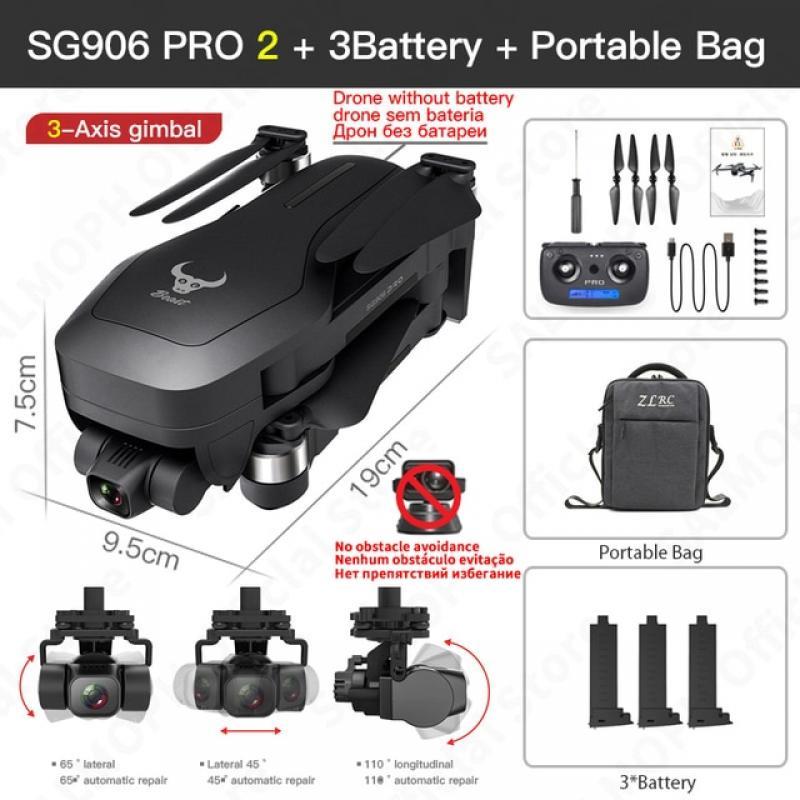 SG906 MAX 1 / Pro 2 Professional FPV 4K Camera Drone with 3-Axis Gimbal 4KM Brushless GPS Quadcopter Obstacle Avoidance RC Dron