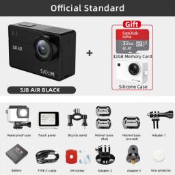 SJCAM SJ8 Air Action Camera WiFi Remote Helmet Camera Ultra HD 1296P 30FPS Sports DV Waterproof Camera With 32GB Memory Card