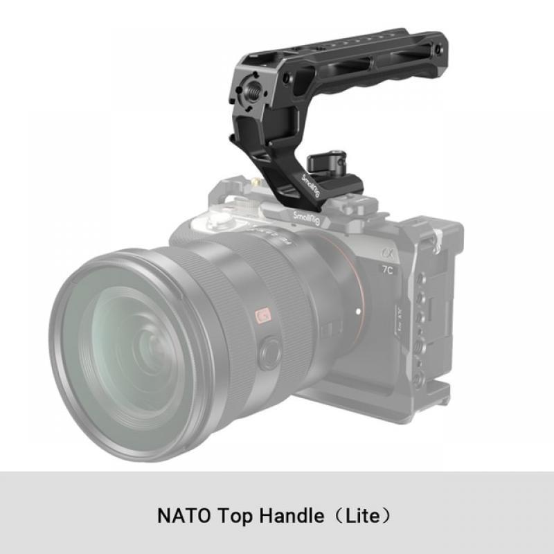 SmallRig NATO Top Handle Lite with Cold Shoe Portable Camera Handle for Shoot Fit for Sony for Canon for Nikon Camera Cage 3766