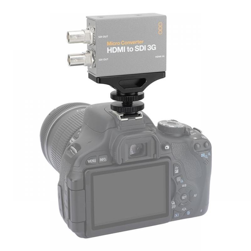 CAMVATE Universal  Extension Support With Shoe Adapter & M3 Thread Screw  For BlackMagic Micro Signal Converter HDMI To SDI 3G