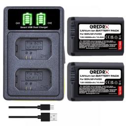 NP-FW50 Battery For Sony NP FW50 ZV-E10 RX10 A6400 A6100 A6000 A7 ILCE-7RM2 7R Nex-3 A33 A35 A37 A55 A3000 NEX-3N Alpha 5100