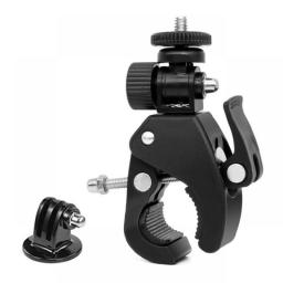 HONGDAK GoPro Hero 11 10 9 Bicycle Motorcycle Handlebar Handle Clamp Bar Mount For Go Pro 7 6 Insta 360 Action Camera Accessory