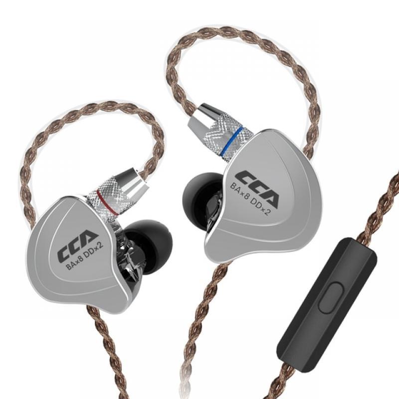 CCA C10 4BA+1DD Hybrid In Ear Earphone Hifi Running Sports Earphone 10 Drive Unit DJ Headset Noise Cancelling