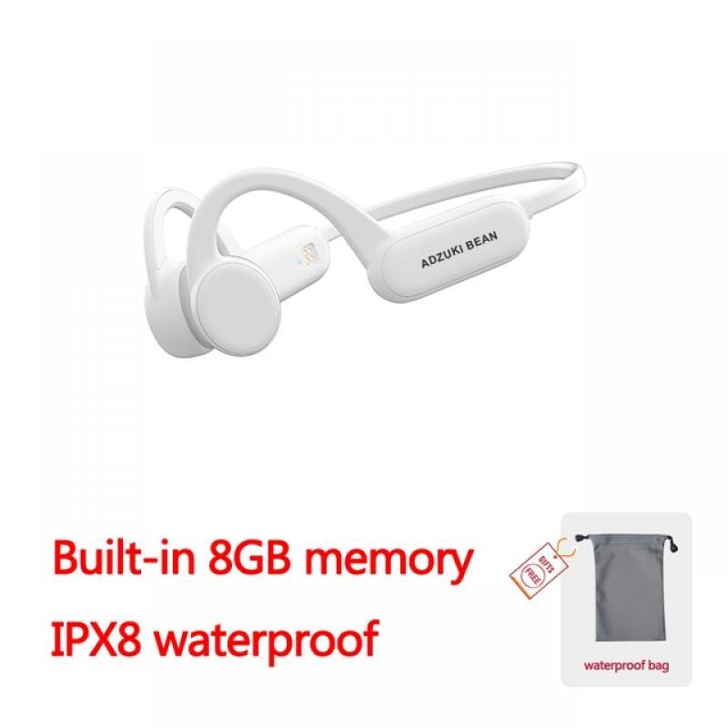 Adzuki bean Bone Conduction Bluetooth Earphone X18 Pro Wireless Headphones IPX8 Swimming IPX4 Waterproof Headset Built-in 8GB