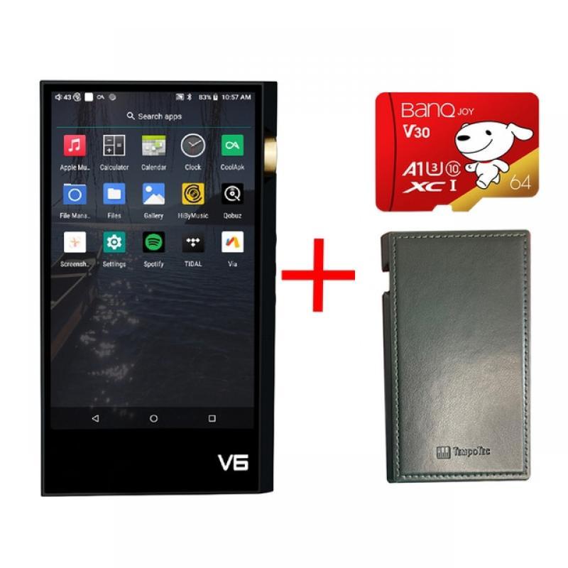TempoTec V6 DAP Android HIFI Music Player MP3 Portable Dual AK4493SEQ DAC DSD512 WIFI Two-Way Bluetooth MQA TIDAL Spotify