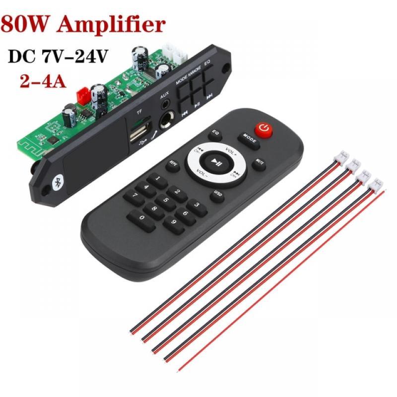 Bluetooth Module 2*40W Amplifier MP3 Decoder Support folder 6.5MM microphone  FM AUX DC7-24V Car MP3 Player USB Recording Board