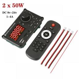 2*50W Amplifier MP3 Decoder Support Folder DC8-24V Board Bluetooth 5.0 Car Player USB Recording Module FM MP3 WAV APE Handsfree