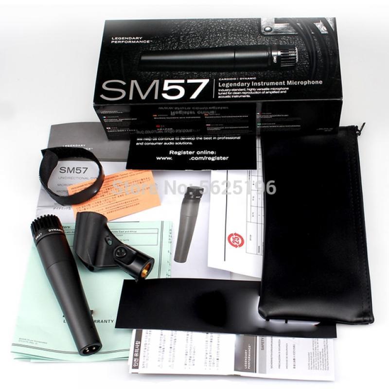 New Packing SM57 Wired Dynamic Cardioid Professional Microphone Drum Kit Instrument for shure SM57-LC Mic