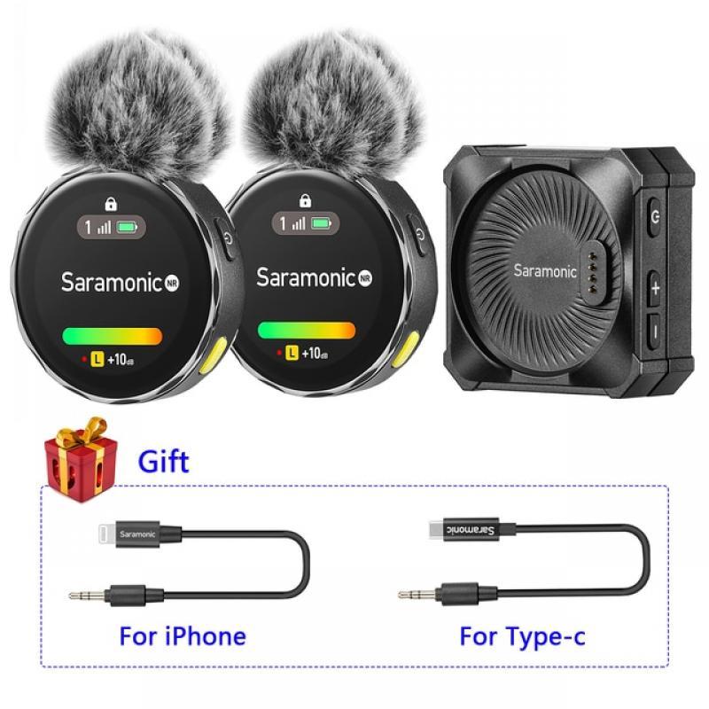 Saramonic BlinkMe Wireless Lavalier Microphone for Camera iPhone PC Android Professional Lapel Microfon Youtube Recording Vlog