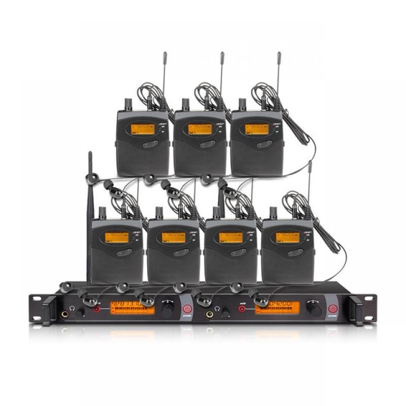 SIKETEER Top Quality In-Ear Monitoring System 2 Channels Multi-Bodypack Monitor with In-Ear Wireless Monitoring System
