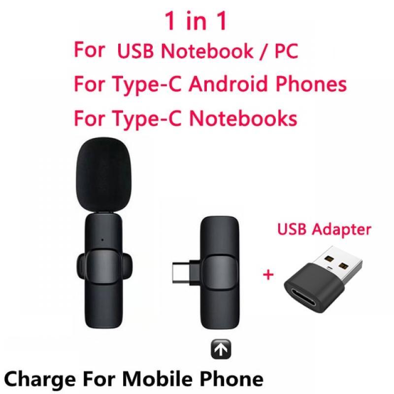 Lapel Lavalier Wireless Microphone Buttonhole Mini Bluetooth Mic For iPhone Android Cell Phone PC Mobile Micro Tie Tiny Blutooth