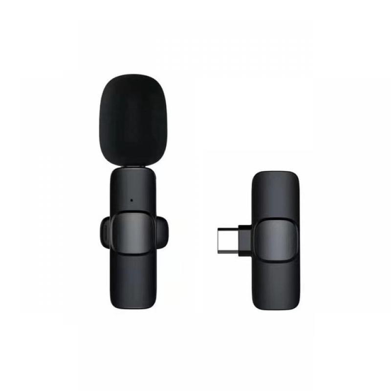 Wireless Lavalier Microphone Audio Video Recording Mini Microphone For Android IOS Live Broadcast Gaming Mic Portable