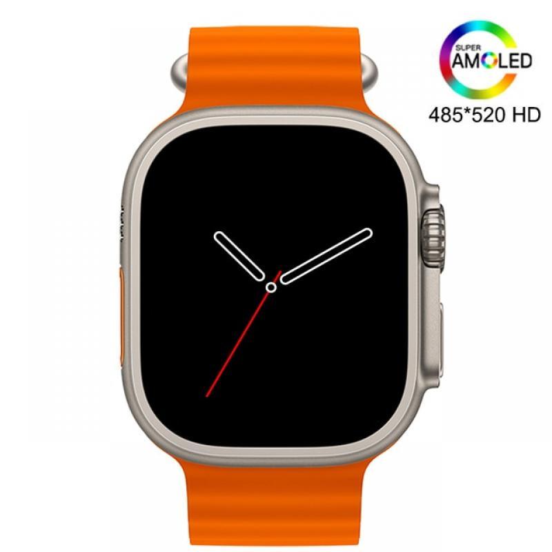 New HK8 Pro Max Ultra Smart Watch Men Series 8 49mm 2.12 Inch High Refresh Rtae AMOLED Screen NFC Compass IWO Smartwatch 2023