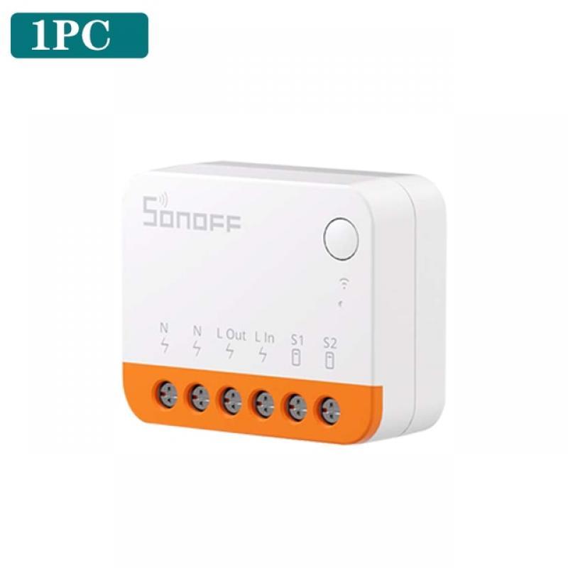 SONOFF MINIR4 WiFi Smart Switch 2 Way Control Mini Extreme Smart Home Relay Support R5 S-MATE Voice for Alexa Alice Google Home