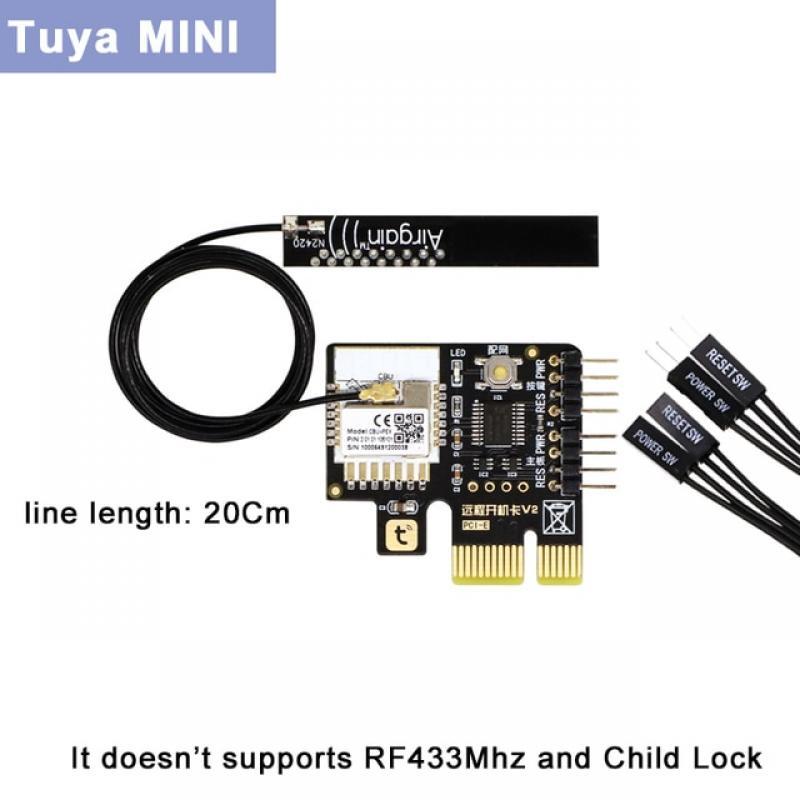 Tuya Wifi Computer Power Reset Switch,PCIE Boot Card for PC Desktop Computer,APP Remote Control, Support Alexa Google Home Alice