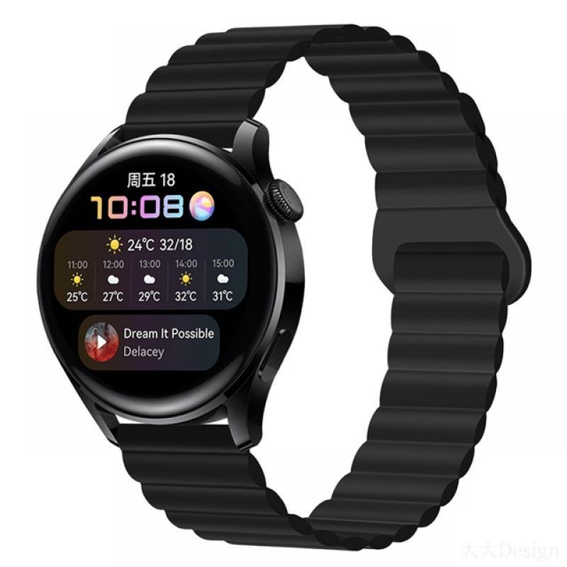20/22 mm Silicone band strap For huawei watch GT 2 3 pro 2e gt2 gt3 42 46mm watch 2 3 pro gs SE Magic runner magnitic Bracelet