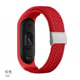 For Mi Band 6 7 5 4 Strap Bracelet Nylon Braided Multicolor Sport Solo Loop Bracelet For Mi Band 6 7 Strap Wristwatch
