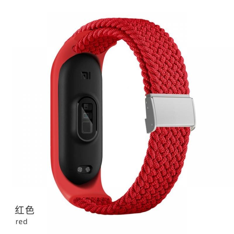 For Mi Band 6 7 5 4 Strap Bracelet Nylon Braided Multicolor Sport Solo Loop Bracelet for Mi band 6 7 Strap Wristwatch
