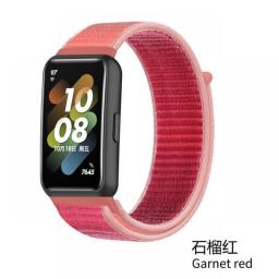 Nylon Loop Strap For Huawei Band 7 Sport Smartwatch Accessories Adjustable Replacement Bracelet Correa For Huawei Watch Band 7
