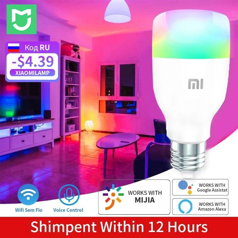 Xiaomi Smart Lamp Lite Bulb Global Version Led Lights Color LED WIFI Voice Control Temperature Bulb Room Decor Night Lights