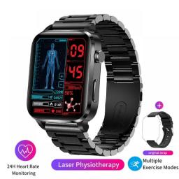 Blood Sugar Smart Watch Men Body Temperature Blood Pressure Monitor Health Sport Smartwatch Women Glucometer Watch 2023 New
