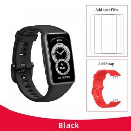 Original Huawei Band 6 Smart Band Blood Oxygen 1.47'' Screen Heart Rate Tracker Sleep Monitoring Smart Sports Bracelet