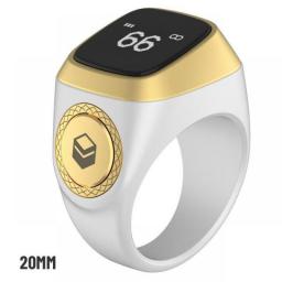 Iqibla Smart Tasbih Tally Counter 5 Prayer Digital Tasbeeh Time Vibration Reminder Waterproof Smart Zikr Ring Oled Screen