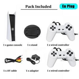 New TV Game Console 8 Bit Game Box With 200 Classic AV Output GS5 Retro Video Mini Game Station With Dual Wired Controllers