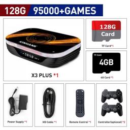 KINHANK Super Console X3 Plus Retro Game Console 110000 Games For PSP/PS1/N64/Sega Saturn/DC 4K/8K HD TV Box Video Game Player