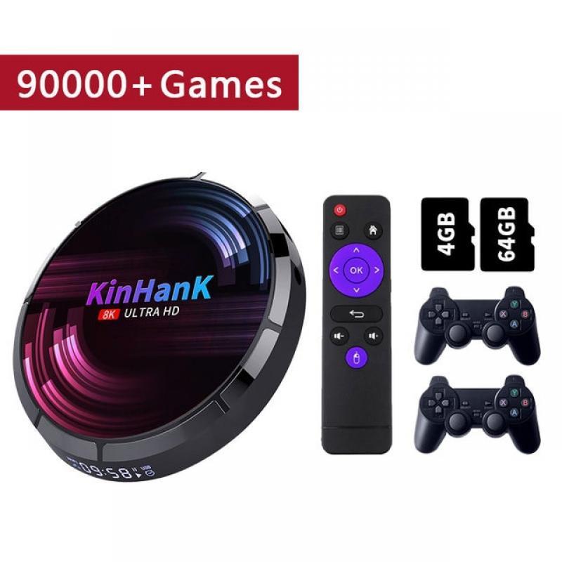 Kinhank Super Console X MAX plug and play Movie In One Retro Game Console With 117,000 Games and 63+ Emulators For PSP/DC/PS1
