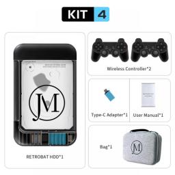 JMachen Hyper Base RB2 Portable Retrobat External Game HDD 100000+Games For PS2/PS1/Wii/PSP/N64/MAME/DC/SS For Laptop/PC/Windows