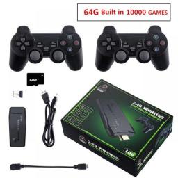 4K HD Video Game Console Built In 620/818/10000 Classic Games Retro Console Wireless Controller AV/HD Output Mini Game Box