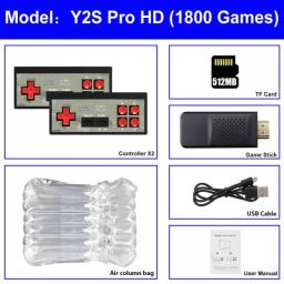 Video Game Console Handheld Game Player HDMI-Compatible Mini Game Stick Built In 1800 Classic 8 Bit Games Dual Wireless Gamepad