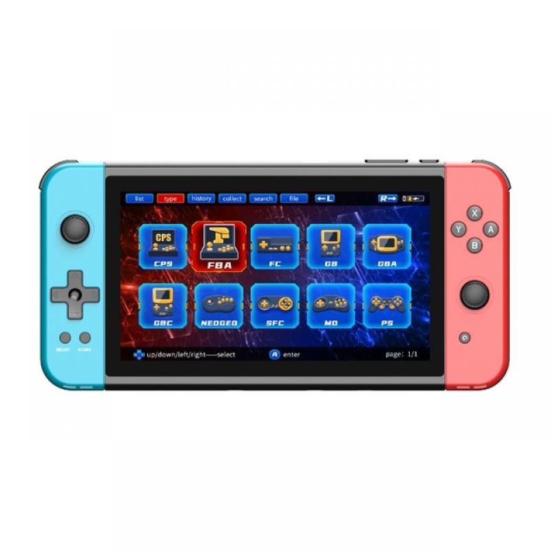 New POWKIDDY X70 Handheld Game console 7 inch HD Screen Retro Game Cheap Children's Gifts Support Two-Player Games